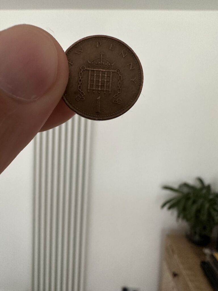 1 penny coin