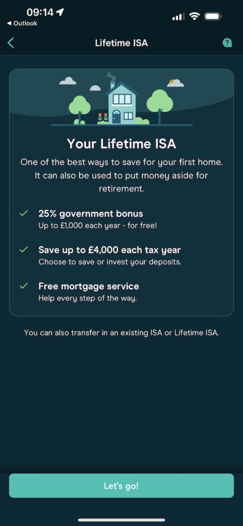 Moneybox ISA app screenshot