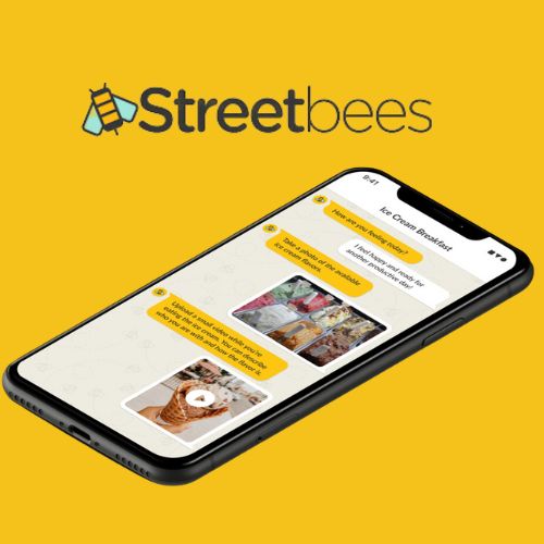 Streetbees app on phone