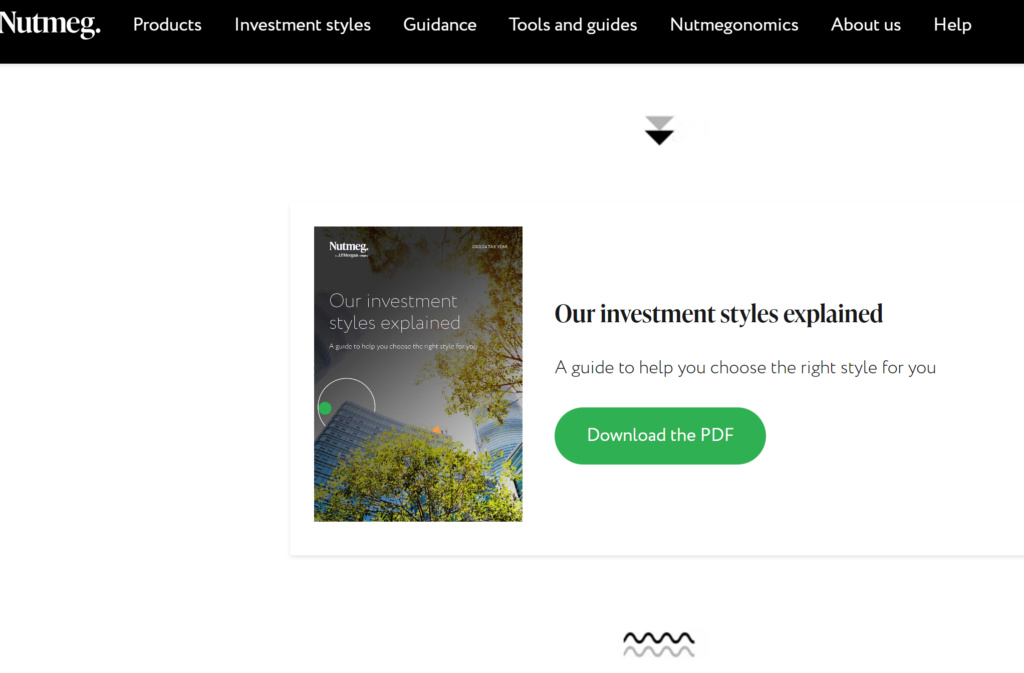 Nutmeg downloadable PDF investment guide